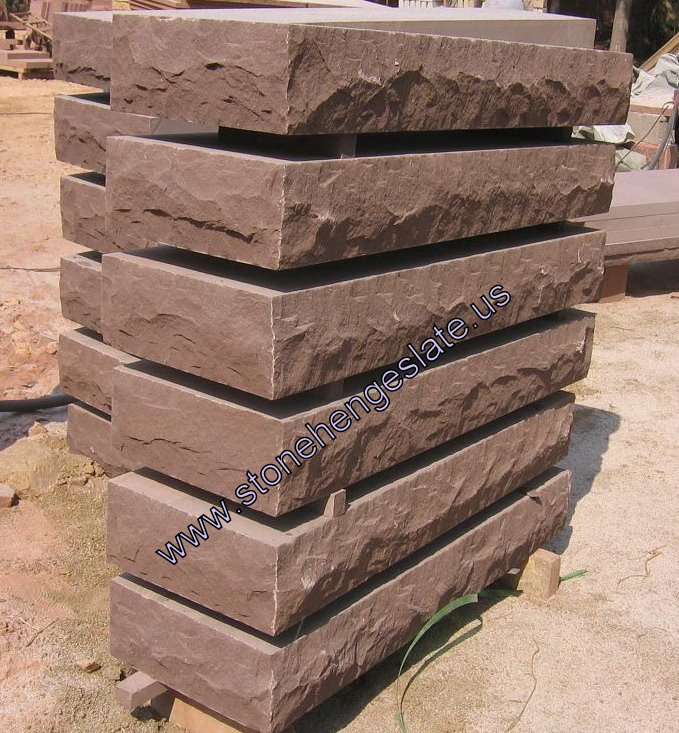 Lilac steps sandstone slabs